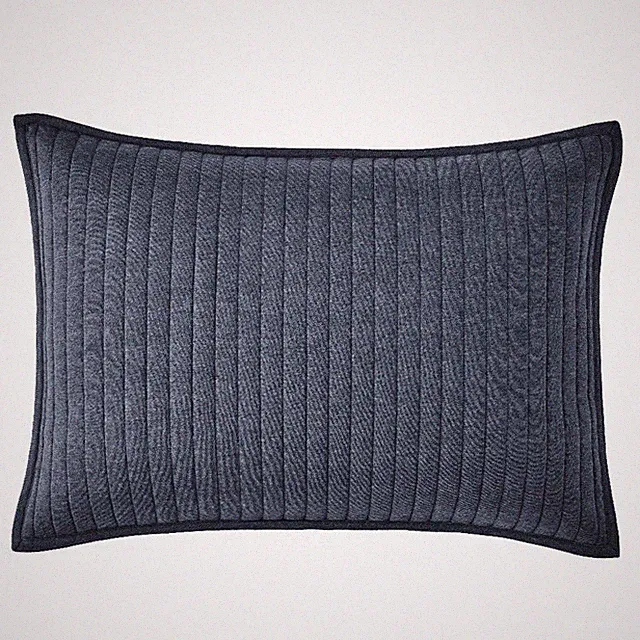 2 Pack King Size Pillow Sham Cover Soft Jersey Cotton Rich Indigo Blue
