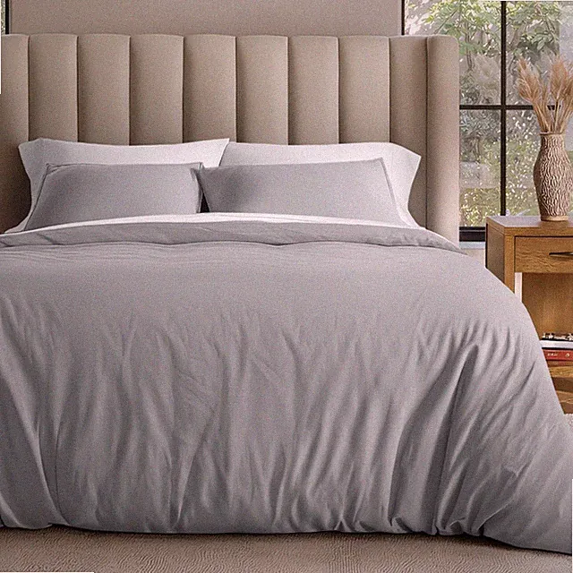 Bare Home Organic Cotton 150 GSM Jersey Duvet Cover Set