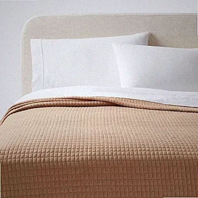 Full/Queen Jersey Quilt Light Brown - Threshold