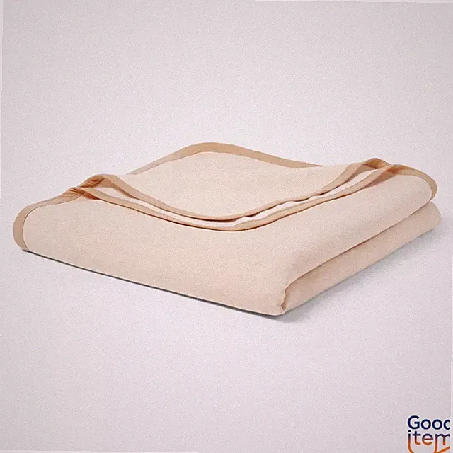 Full/Queen Sweatshirt Blanket Ivory/Khaki - Room Essentials™