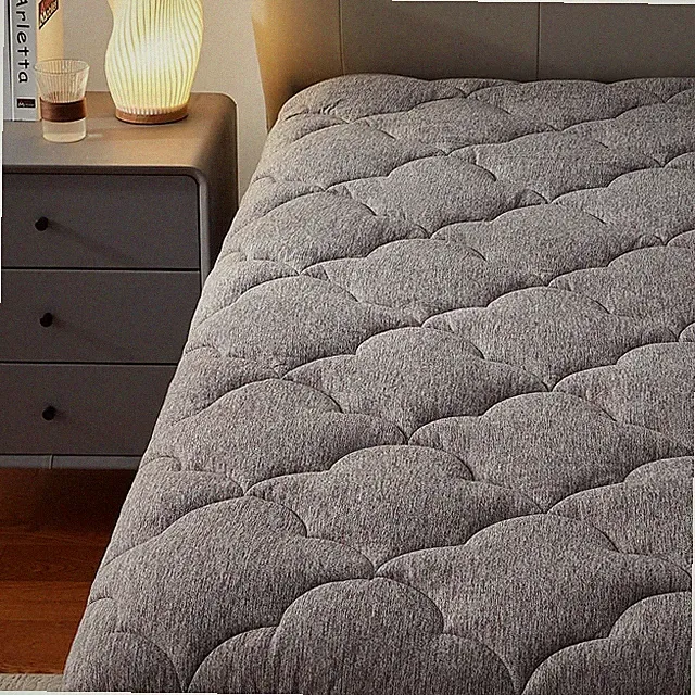 Jersey Knit Mattress Pad, Queen Mattress Topper, Pillow Top Mattress Cover, P...