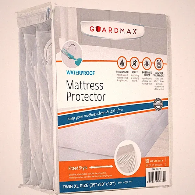 Jersey Knitted Twin XL Size Mattress Protector - Waterproof & Dust Mite Proof...