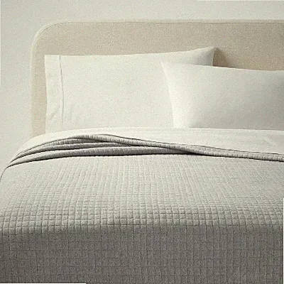 King Jersey Quilt Heather Gray - Threshold