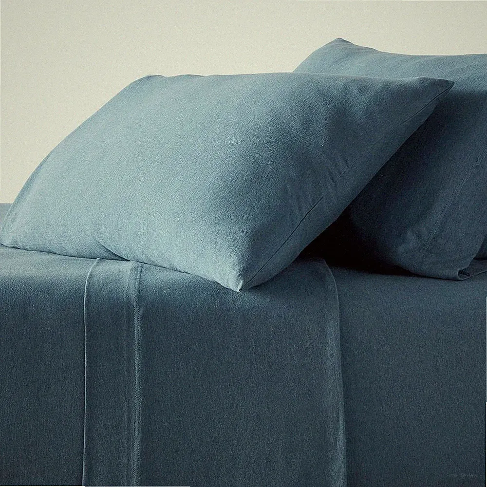 Queen Cotton Jersey Sheet Set Teal Heather - Threshold