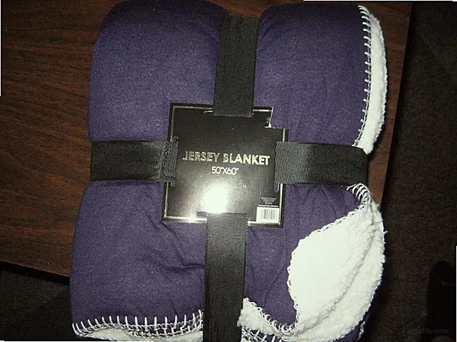 Sherpa Throw Jersey Blanket Soft 50 x 60 inches Plush Home
