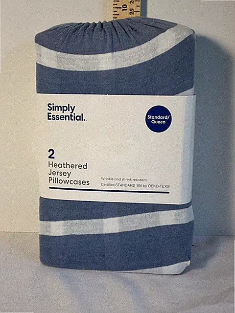 Simply essential 2 heathered jersey standard/queen pillowcases