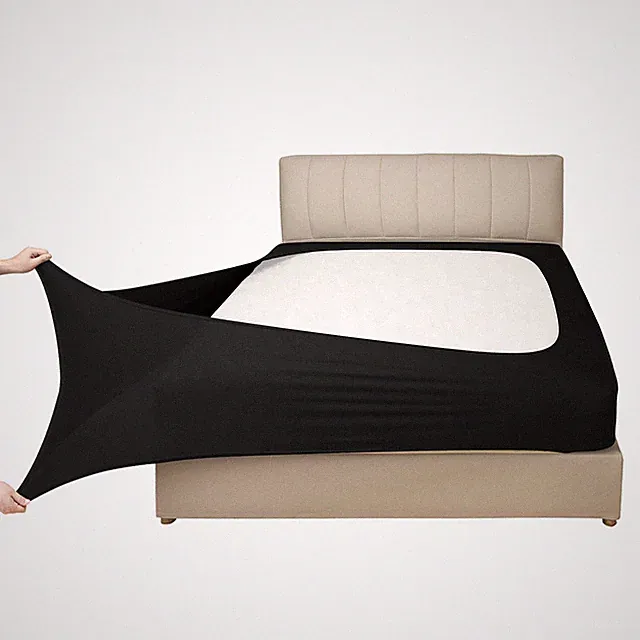 Stretch Jersey Box Spring Cover Wrap Around, Bed Skirt Alternative, Ultra Sof...