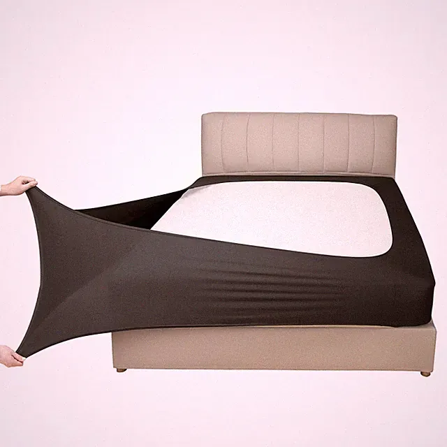 Stretch Jersey Spring Cover Wrap Around, Bed Skirt Alternative, Ultra Soft &...