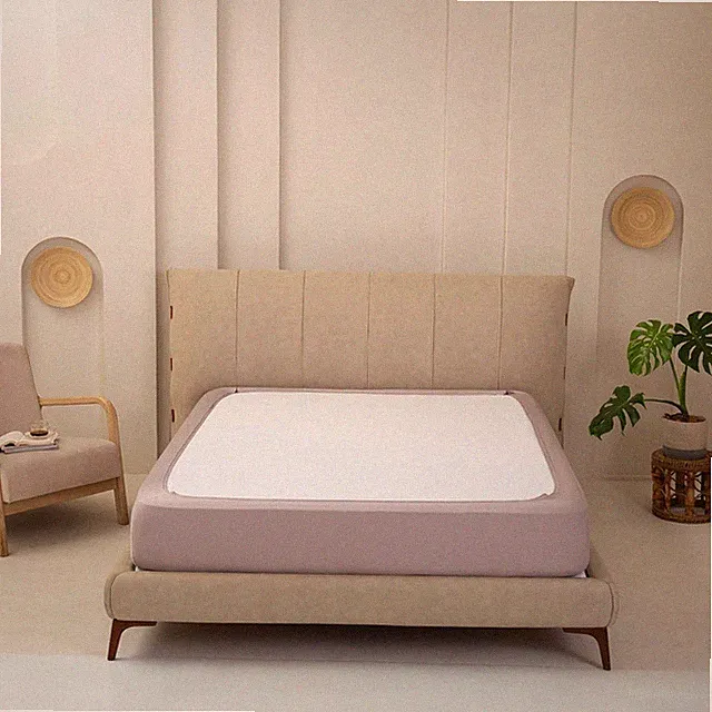 Stretchy Box Spring Cover King Size Jersey Knit 4 Sided Wrap Around Bed Skirt