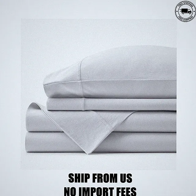 T-Shirt Soft Jersey Knit Bed Sheet Set Queen