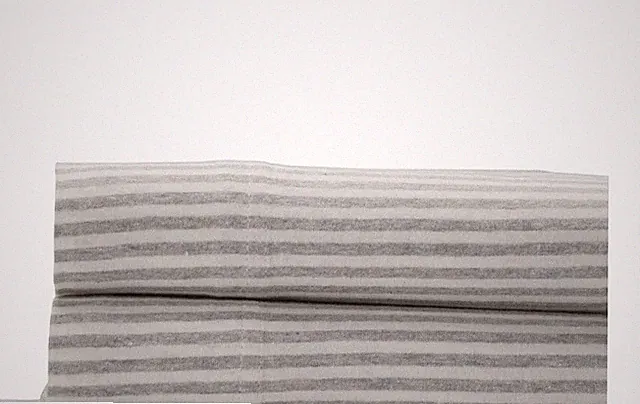 The Big One Jersey Pillowcases/Queen 21x33 Standard Set 2 Gray/White Stripe New