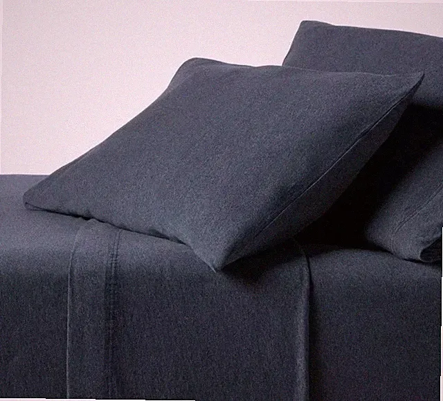 Threshold 4 Pcs Jersey Sheet Set Heathered Blue Full Size