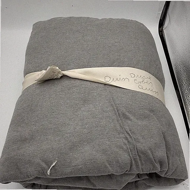 Threshold Full/Queen Duvet Cover Set Gray Jersey Made Of Cotton