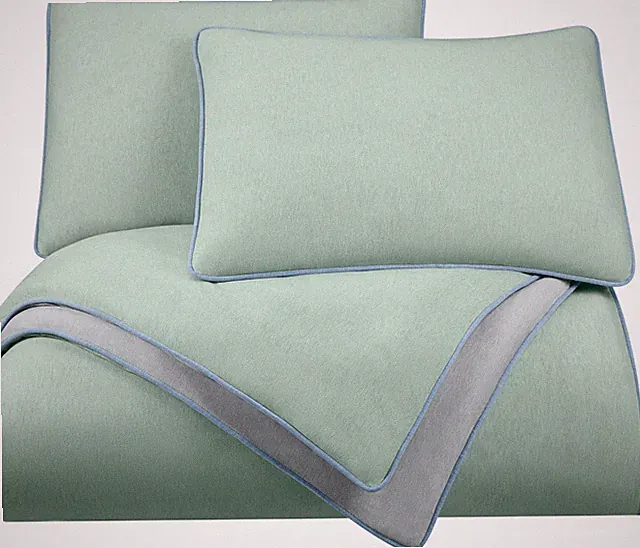 Twin Comforter Set - Ultra-Soft Jersey Knit, All-Season Bedding, Sage/Gray
