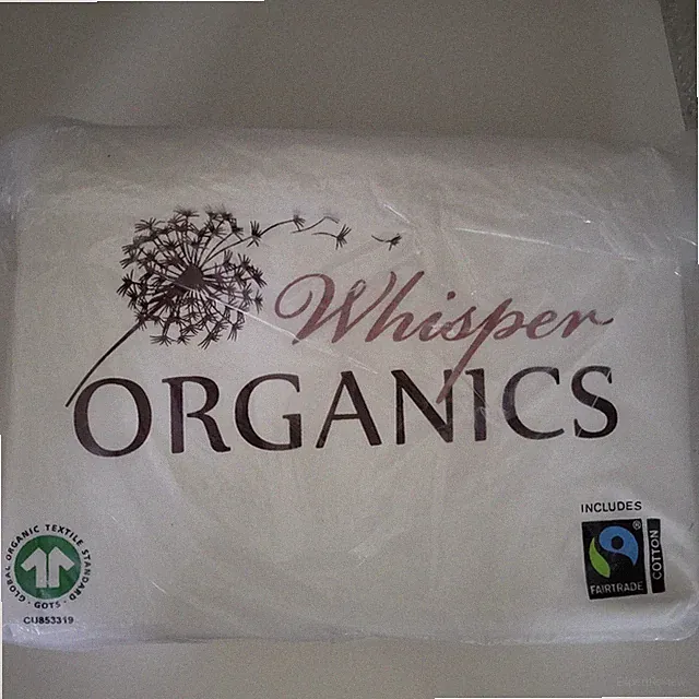 Whisper Organics Twin White Water Proff Mattress Protector Cover White